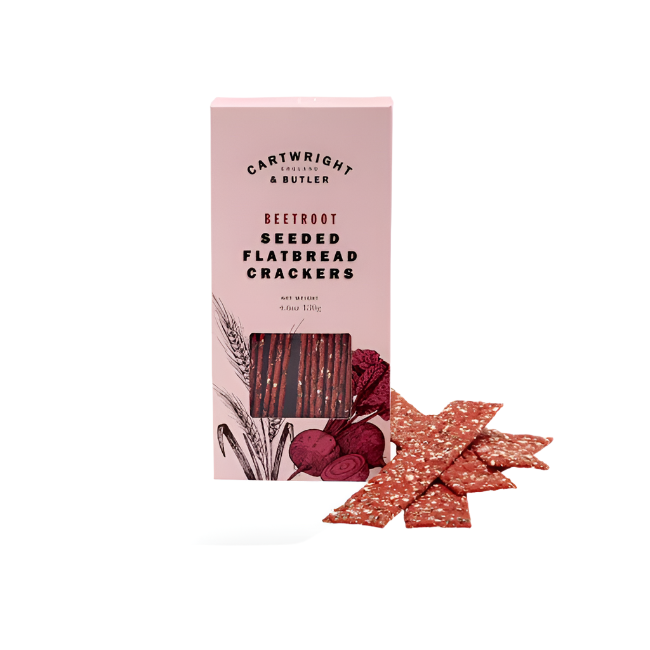 Cartwright & Butler Seeded Beetroot Flatbread Crackers 130g