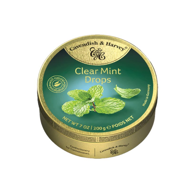 Cavendish & Harvey Clear Mint Drops 200g