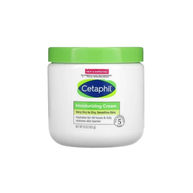 Cetaphil Very Dry to Dry Sensitive Skin Moisturizing Cream (16 Oz) 453g