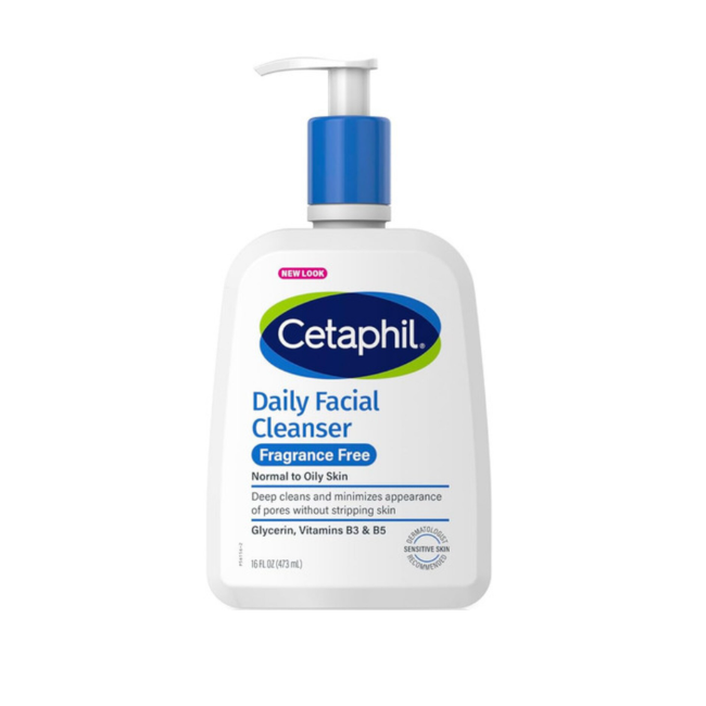 Cetaphil Daily Facial Fragrance Free Normal To Oily Cleanser 473ml