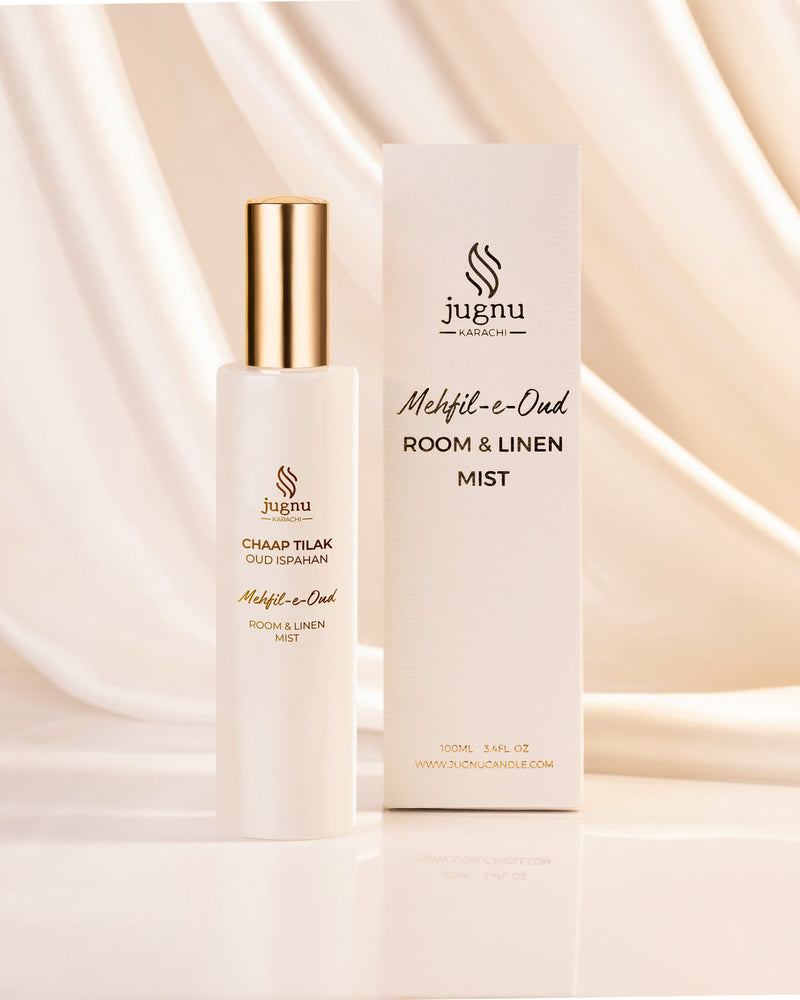 Jugnu Mehfil-E-Oud Room & Linen Chaap Tilak Ispahan Oud Mist 100ml