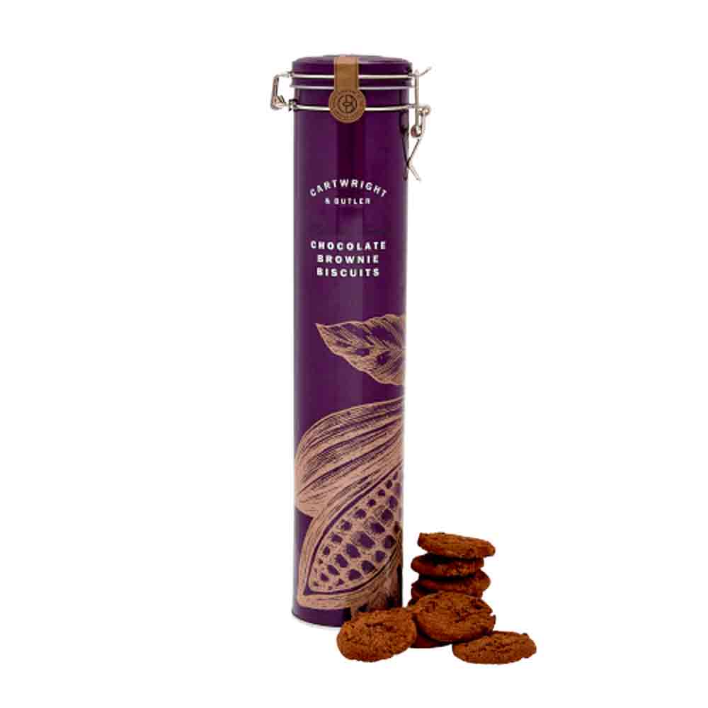Cartwright & Butler  Chocolate Brownie Biscuits Tin 200g - Shams Shopping Centre Cartwright & Butler  