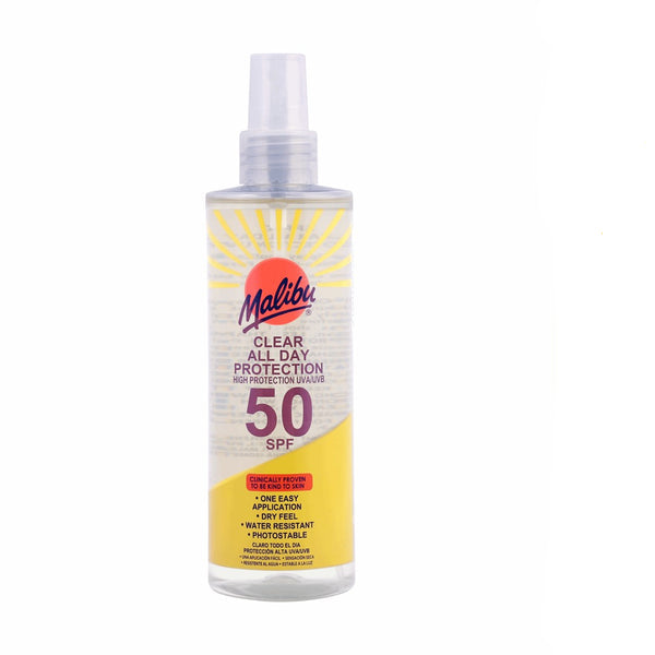 Malibu SPF50 Clear Protection Spray Pump 250ml