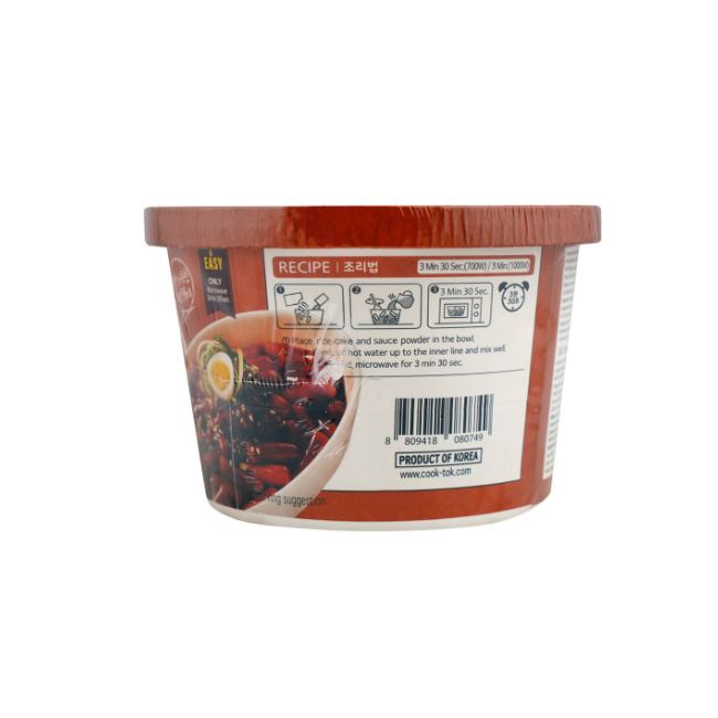 Cook-Tok Spicy Jjajang Noodle Bowl 135g