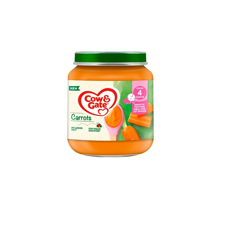 Cow & Gate Carrot Baby Food Jar 125g