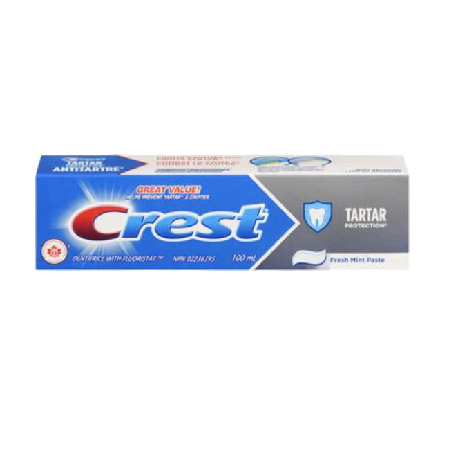 Crest Plus Tartar Protection Fresh Mint Toothpaste 100ml