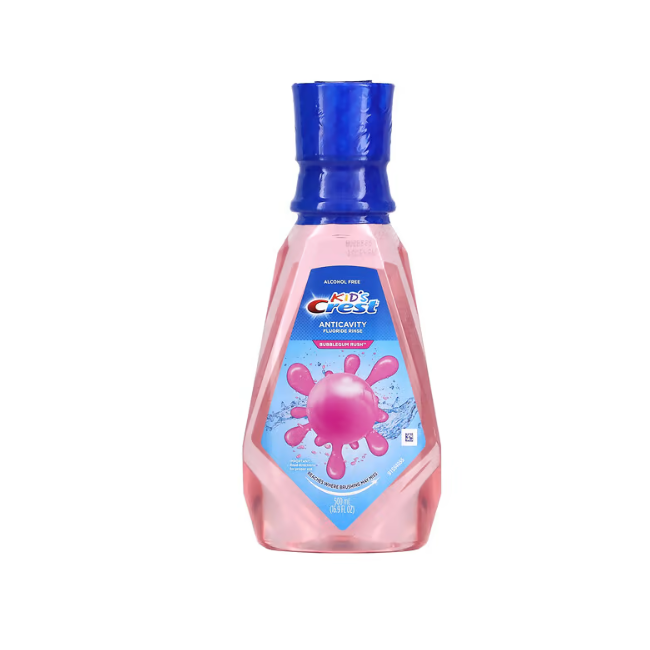 Crest Extra Cavity Protection BubbleGum Rush Mouth Wash 500ml