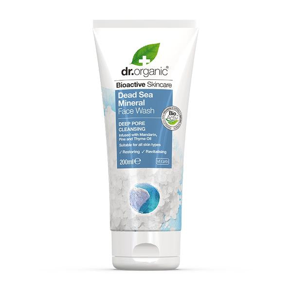 Dr.Organic Dead Sea Mineral Face Wash 200ml - Shams Shopping Centre Dr.Orgnic  