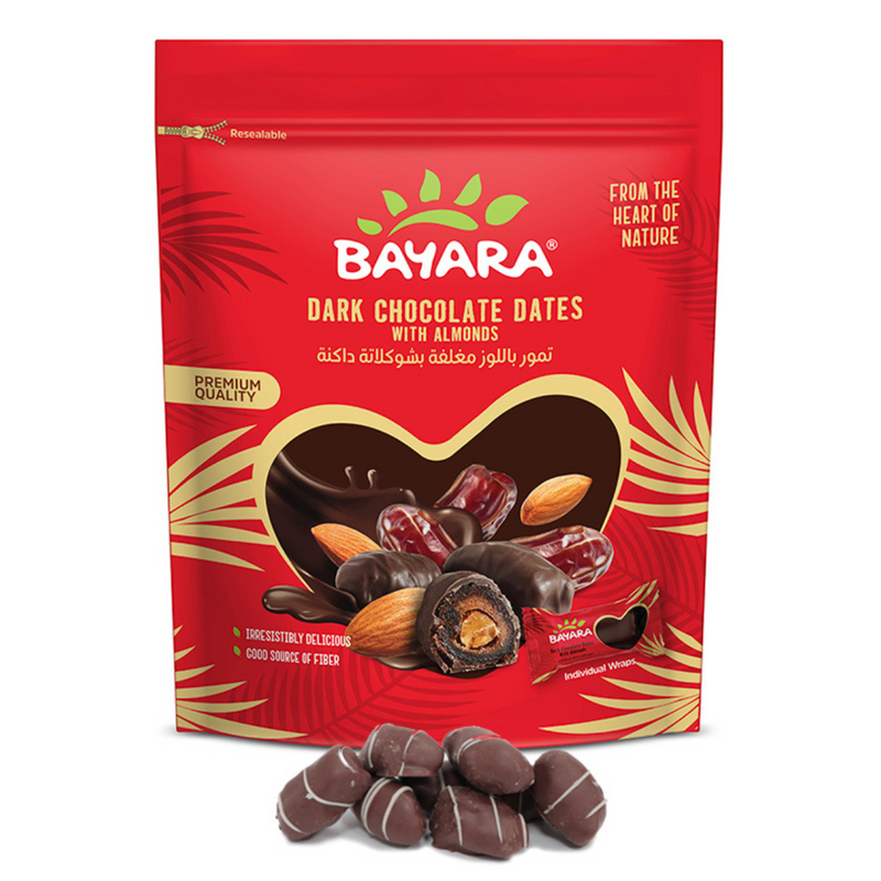 Bayara Dark Chocolate Dates With Almonds 250g