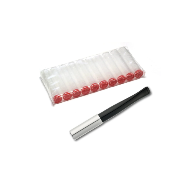 Denicotea Cigarette Holders Ejector Silver/Black-Single