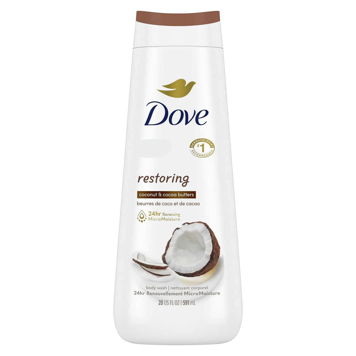 Dove Restoring Coconut Butter Body Wash 591ml - Shams Shopping Centre Dove  