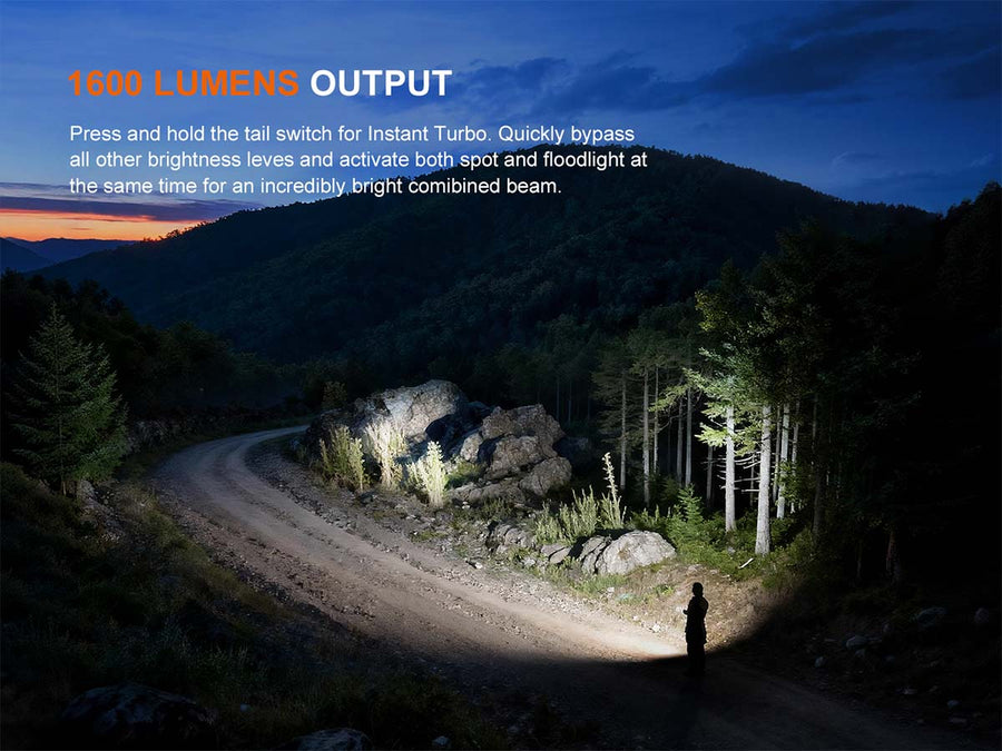 Fenix E06R Pro Triple-Light-Source Dual-Control Flashlight  1600L