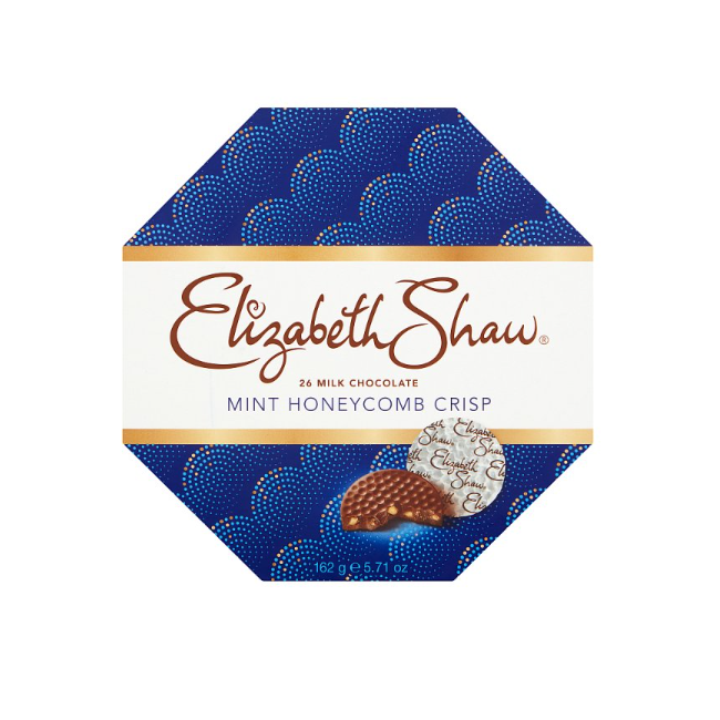 Elizabth Shaw Mint Honeycomb Crisp Milk Chocolate 162g