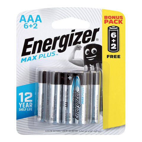 Energizer Max Plus ALK AAA BP6+2 - Shams Shopping Centre Energizer  