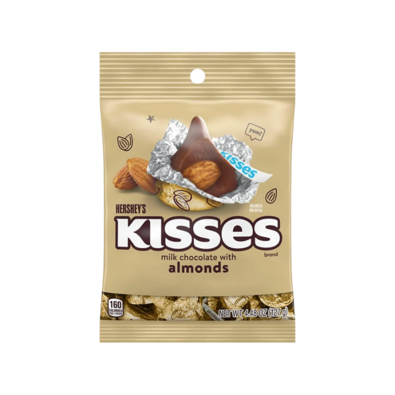 Hershey Kisses milk Chocolate With Almonds 127g