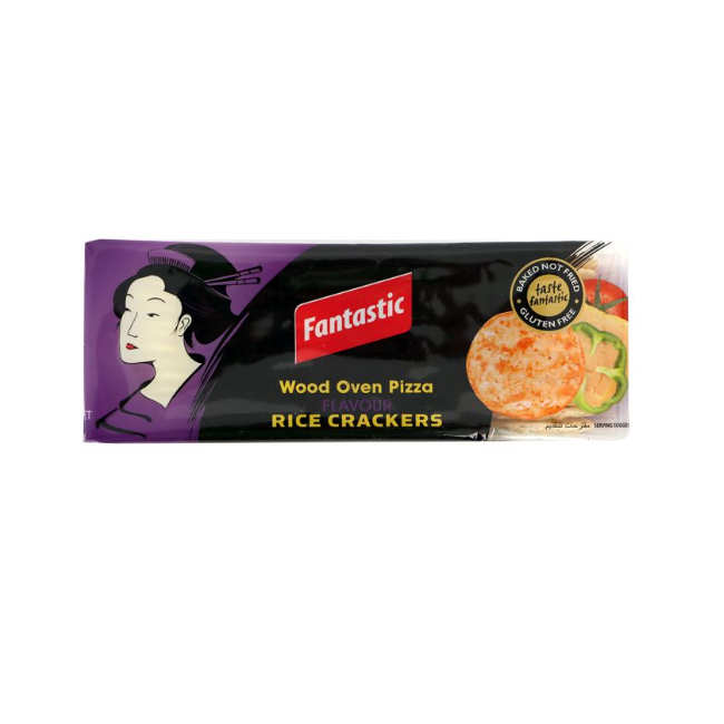 Fantastic Wood Oven Pizza Flavour Rice Crackers 100g