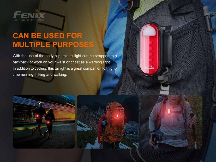 Fenix BC05R V2.0 Ultra-Compact Rechargeable Bicycle TailLight 15L