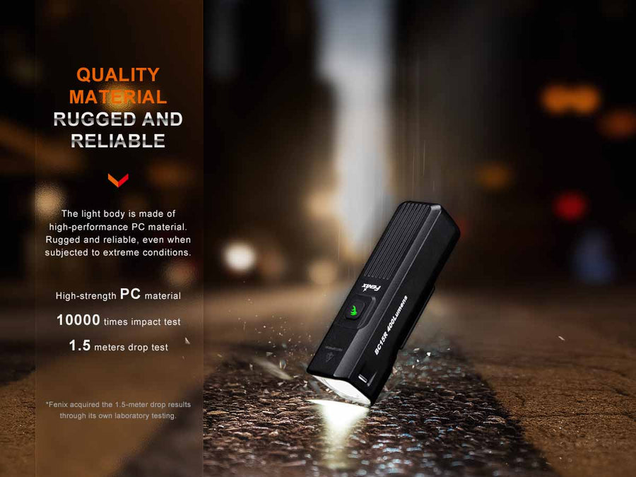 Fenix BC15R Rechargeable Bicycle Light (Black) 400L