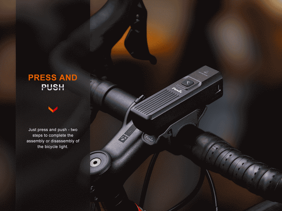 Fenix BC15R Rechargeable Bicycle Light (Black) 400L