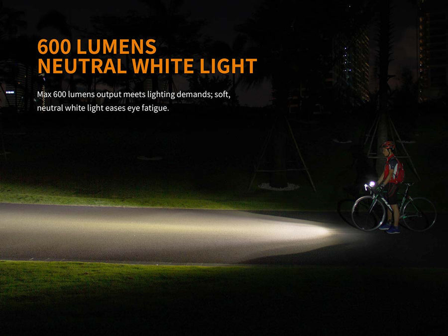 Fenix BC25R Lightweight Cut-Off Facula Line Bicycle Light Black 600L