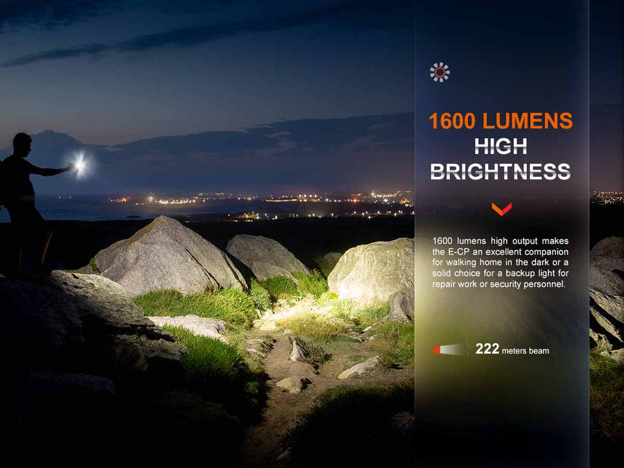 Fenix E-CP Rechargeable Powerbank Flashlight  1600L
