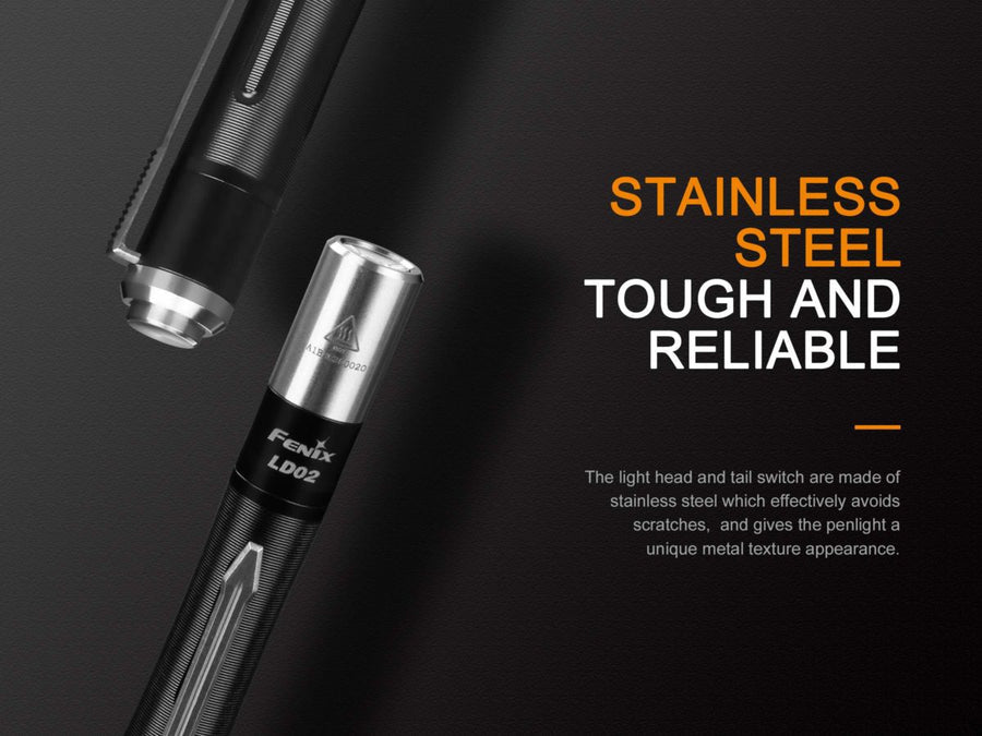 Fenix LD02 V2.0 Dual Light Sources Penlight Black 70L