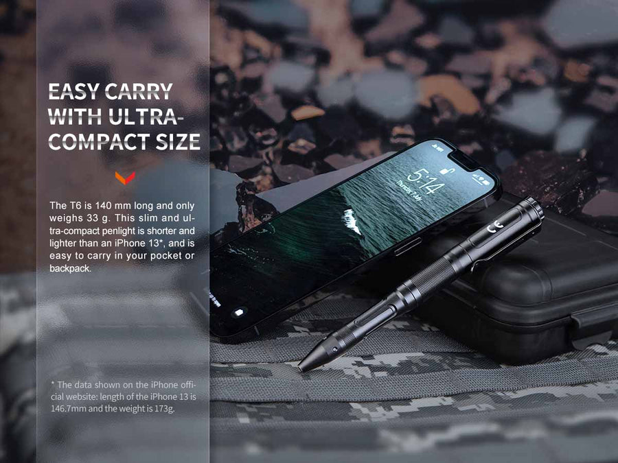 Fenix T6 Automatic Contractive Tactical Pen  80L
