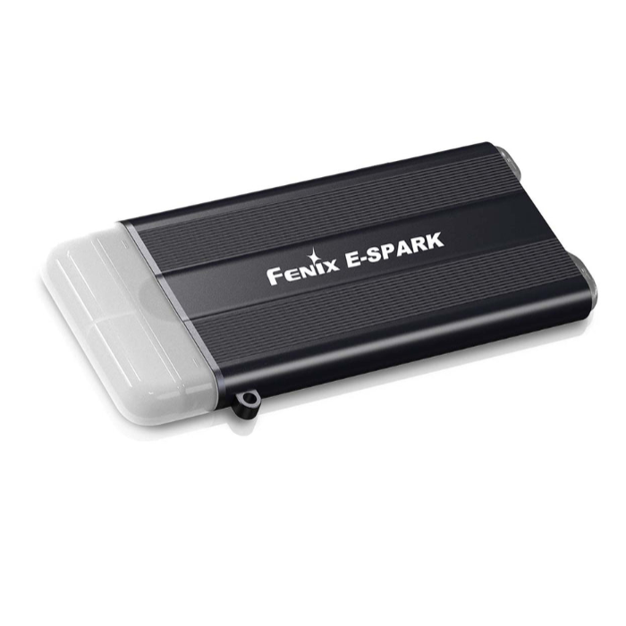 Fenix E-Spark Emergency Rechargeable Keychain Flashlight (Black) 100L