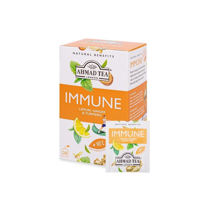 Ahmad Tea Immune Lemon, Ginger & Turmeric 20s - Shams Shopping Centre Ahmad Tea  