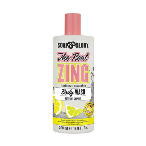 Soap & Glory The Real Zinc Radiance Boosting Body Wash 500ml - Shams Shopping Centre Soap & Glory  