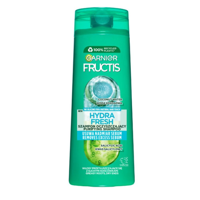 Garnier Fructis Hydra Fresh Shampoo with Coconut Water - 400 ml