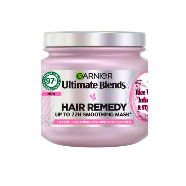 Garnier Ultimate Blends Rice Water Infusion & Strach Hair Remedy Smoothing Mask 340ml
