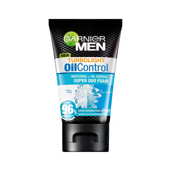 Garnier Men Turbolight White+Oil Control Face Wash 100ml