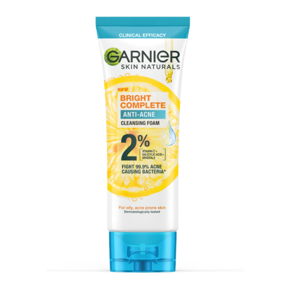 Garnier Bright Anti Acne Face Wash 100ml