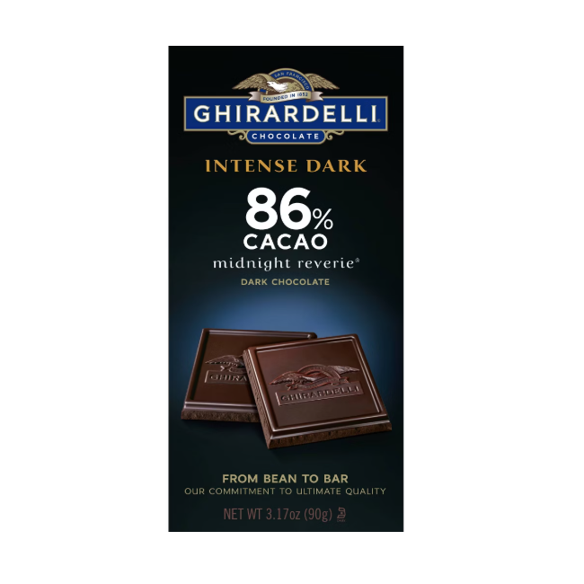 Ghirardelli Intense Dark 86% Cacao Chocolate 90g