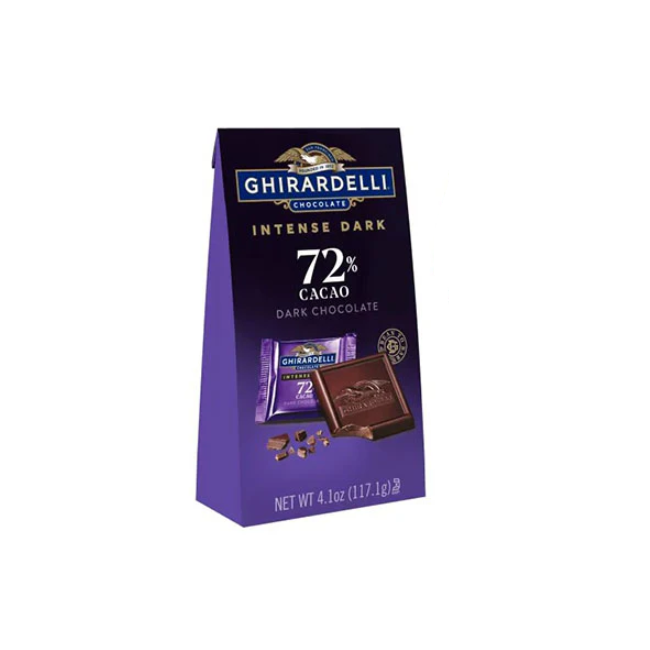 Ghirardelli Intense Dark 72% Cacao Squares Bag 117.1g