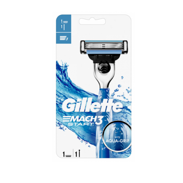 Gillette Mach3 Start Shaving Razor With Aqua Grip – Shams Shopping Centre
