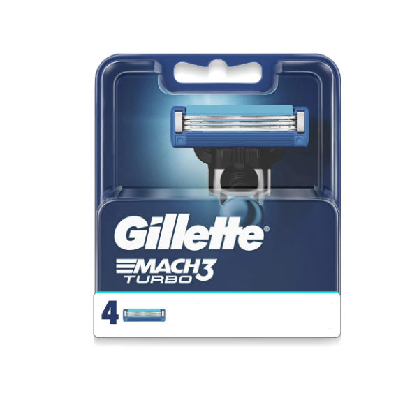 Gillette Mach3 Turbo Cart 4pcs