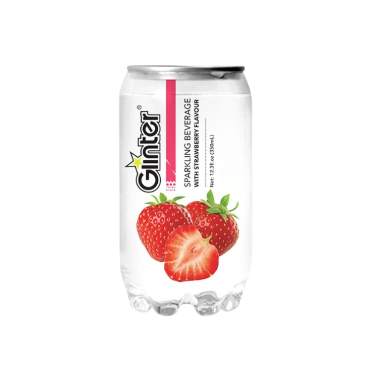 Glinter Sparkling Drink With Strawberry 350ml