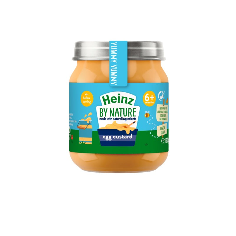 Heinz By Nature Egg Custard Baby Food Jar 120g