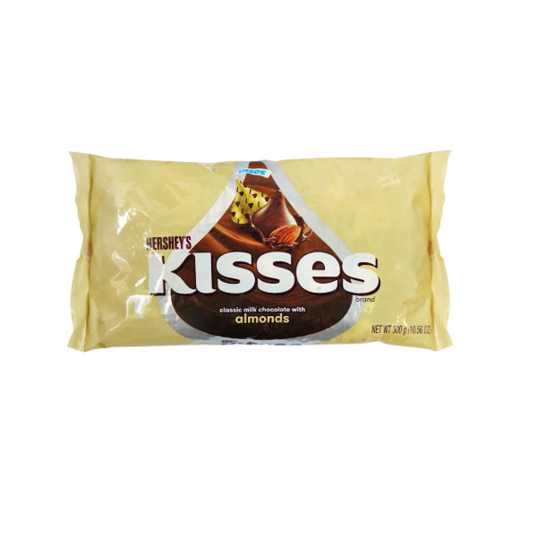 Hershey's Kisses Milk Chocolate With Almonds 300g