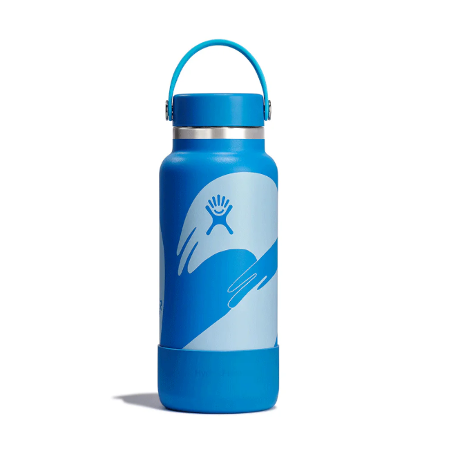 Hydro Flask TY Williams 32oz Wide Mouth Ocean Wave LE-W32BTS-F32A