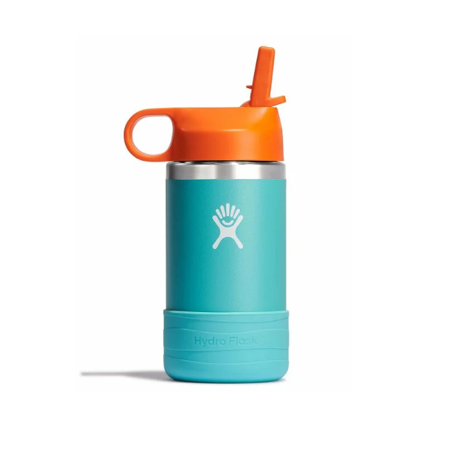 Hydro Flask 12 oz Kids Wide Mouth Straw Cap & Boot Seaspray