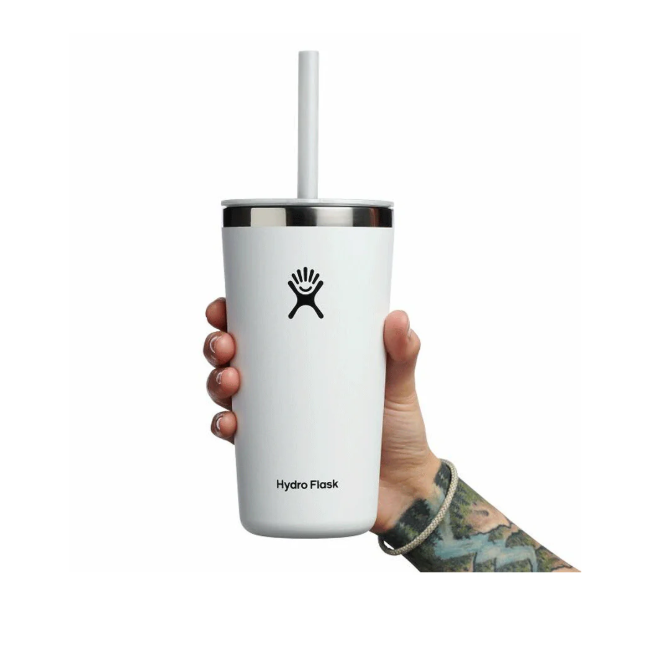 Hydro Flask 20oz All Around Tumbler Straw Lid White T20PS110