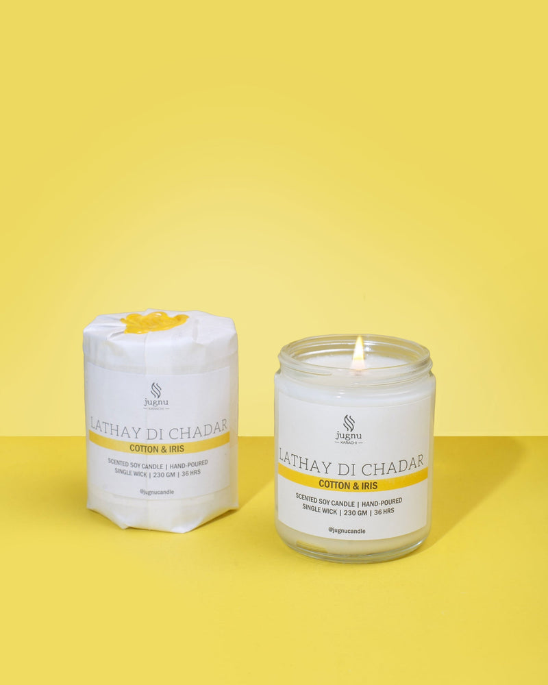 Jugnu Lathay Di Chadar Cotton & Iris Candle 230g