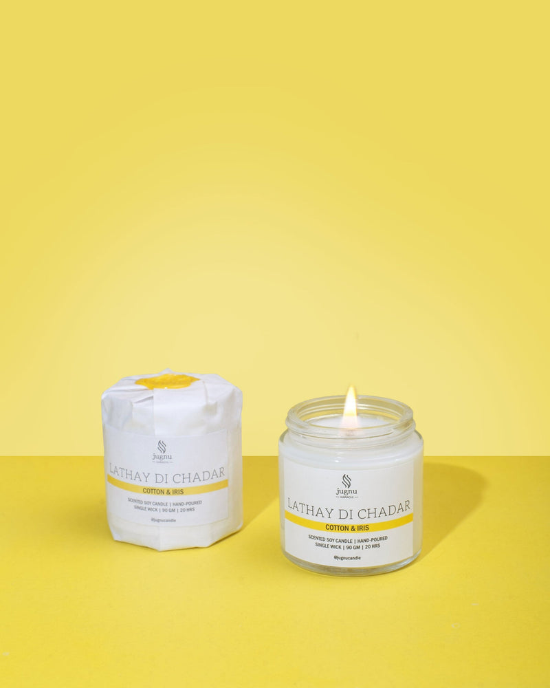 Jugnu Lathy Di Chadar Cotton & IRIS Candle 90g