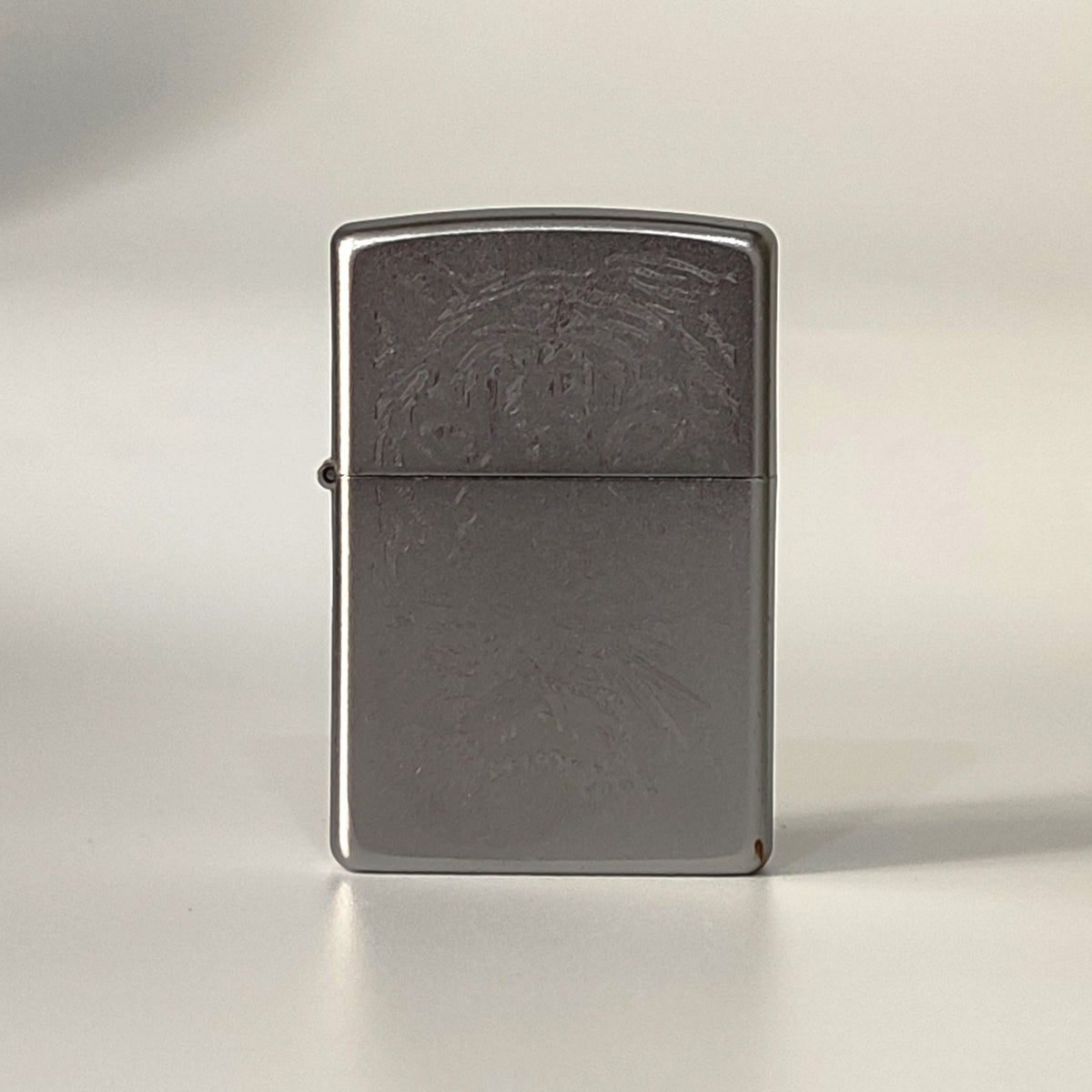 Zippo 205 400236 Reg Satin Chrome Tiger - Shams Shopping Centre Zippo  