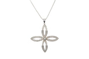AMNA Granulation Flower with Pearl Jewelry ASJ-N17