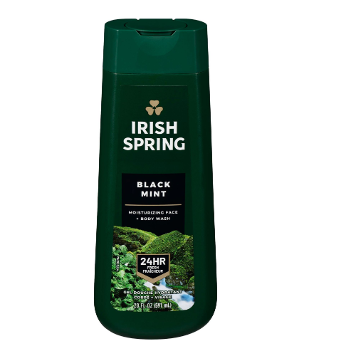 Irish Spring Black Mint Moisturizing Face + Body Wash 591ml - Shams Shopping Centre Irish Spring  