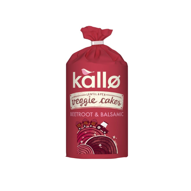 Kallo Veggie Cakes Beetroot & Balsamic 122g